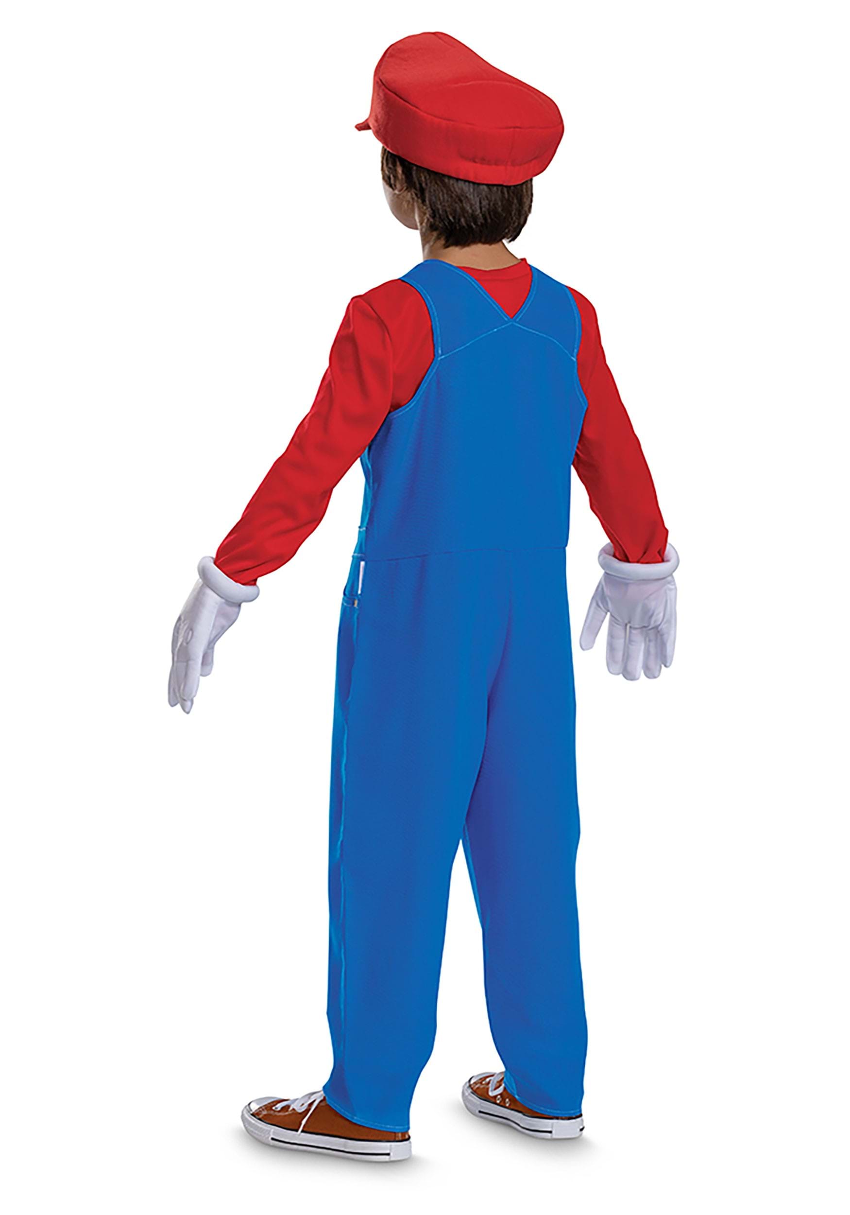 Kid's Super Mario Bros Premium Mario Fancy Dress Costume