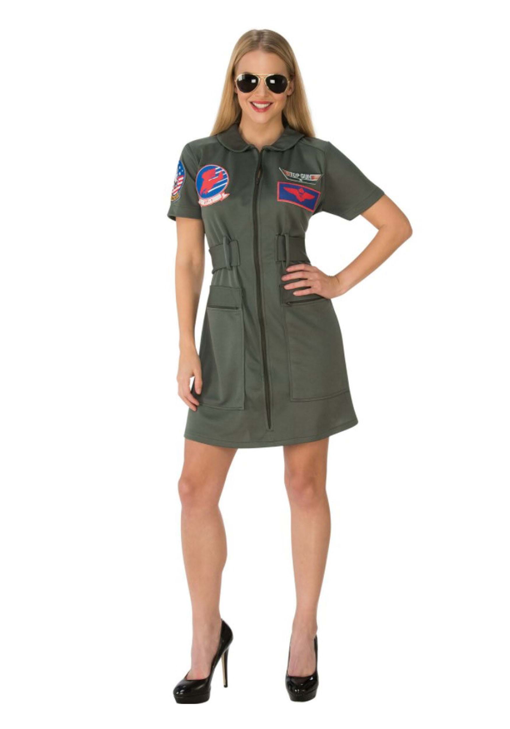 Women's Top Gun Fancy Dress Costume Dress