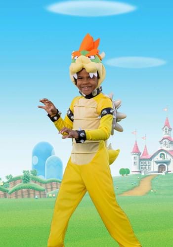 Super Mario Brothers Kids Bowser Deluxe Costume