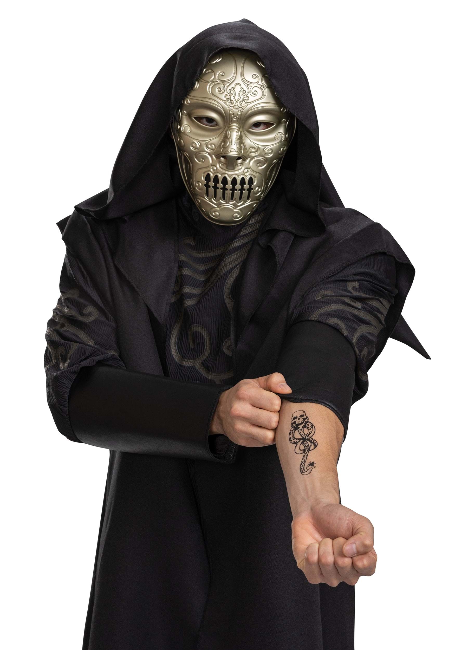 Harry Potter Voldemort Guardian Mantra Tattoo Death Eater Hogworth Deathly  Hallows Symbol Tattoo Sticker  Lazada PH