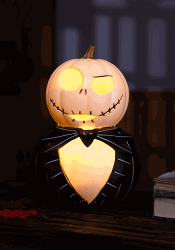 Jack Skeleton Light Up Pumpkin Decoration