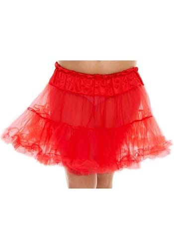 Womens Plus Red Tulle Petticoat