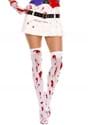Womens Blood Spatter White Thigh High