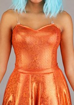 Women's Plus Orange Iridescent Octopus Costume Alt 3