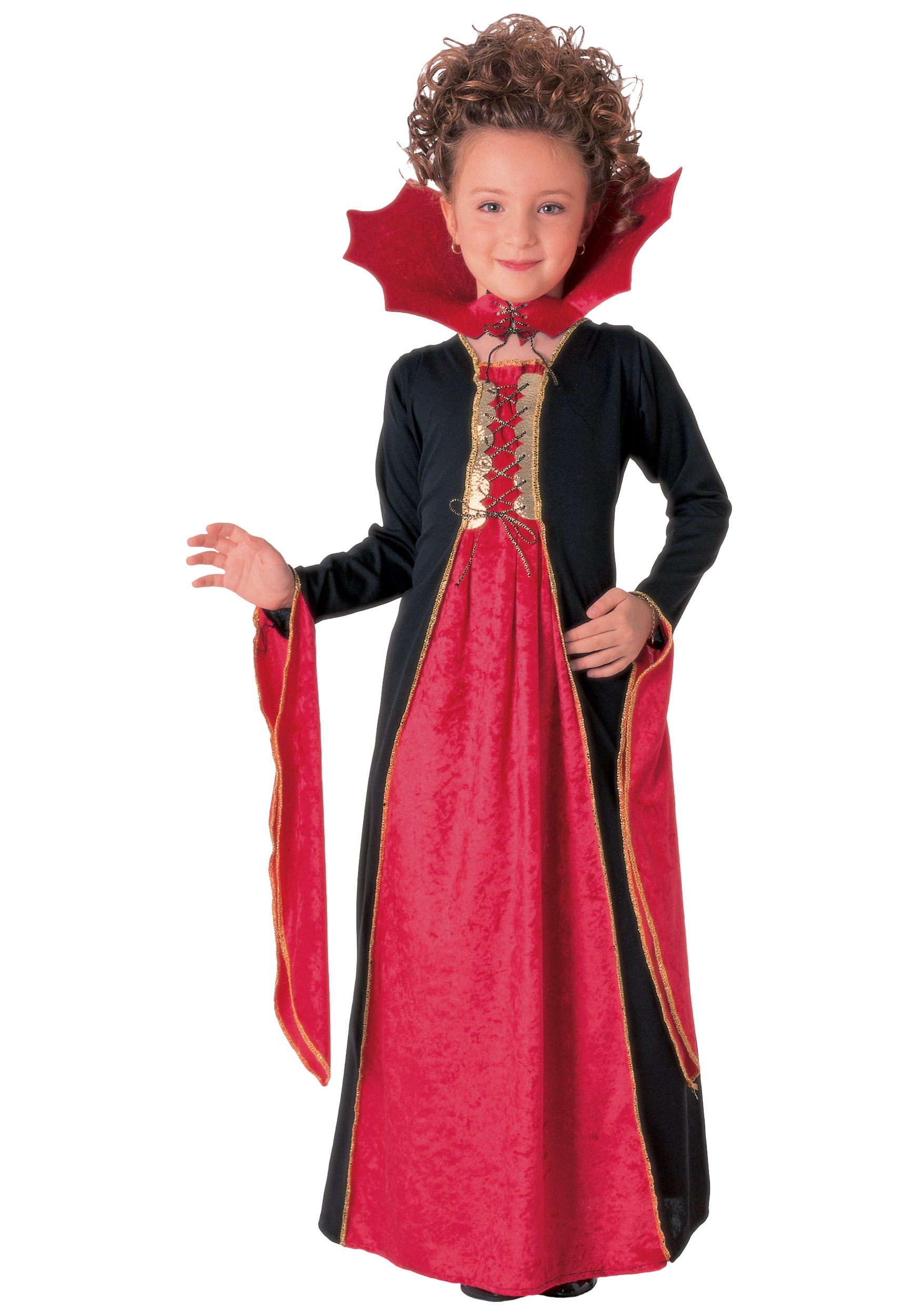 Child Gothic Vampiress Fancy Dress Costume