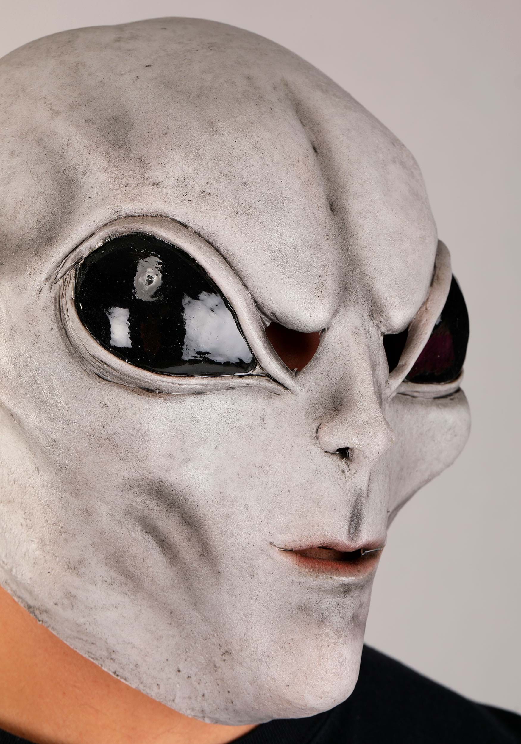 Gray Alien Fancy Dress Costume Mask , Adult Halloween Masks