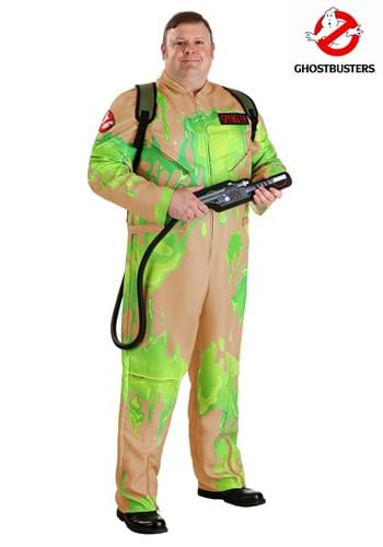 Plus Size Slime Covered Ghostbusters Costume