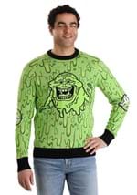 Adult Slimy Salutations Slimer Ghostbusters Sweater Alt 1