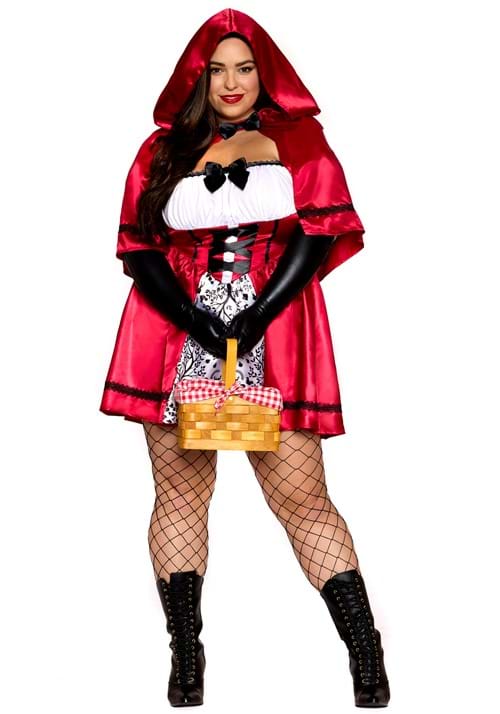 Plus Size Gothic Red Riding Hood Costume for Women