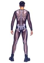 Mens Sexy Mesh Skeleton Jumpsuit Costume Alt 1