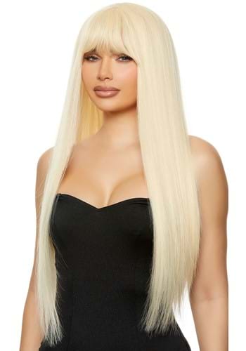 Womens Blonde Doll Costume Wig