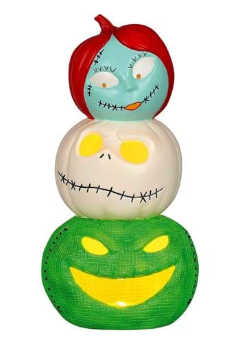 Jack Sally and Oogie Boogie Light Up Pumpkin Decoration