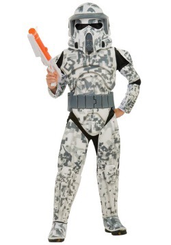 Deluxe Clone Trooper Costume Adult Star Wars Halloween Fancy Dress