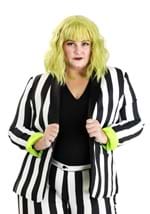 Women's White and Black Stripe Blazer Alt 5