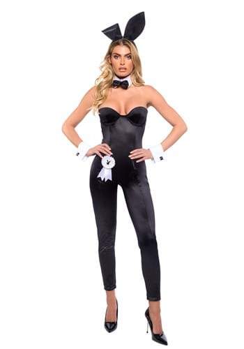 Womens Black Playboy Bunny Classic Playmate Costume