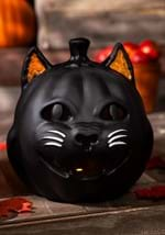 9inch Vintage Black Cat Light-up Jack O' Lantern Alt 1