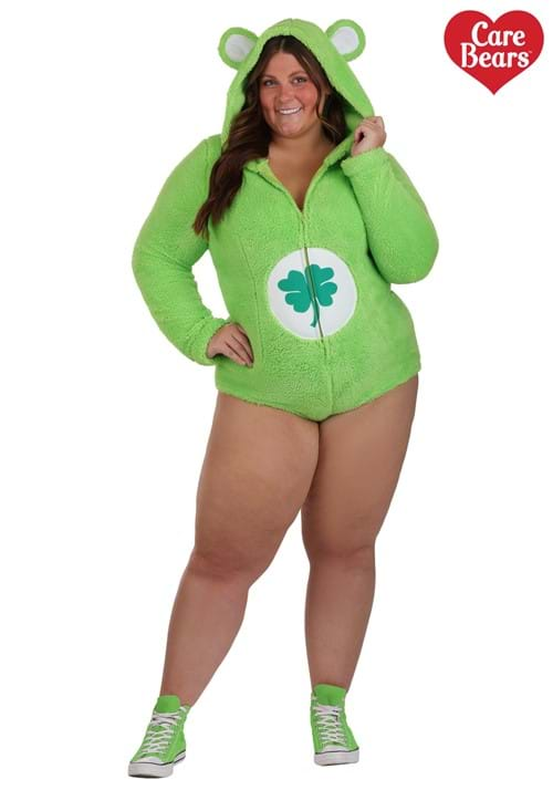 Plus Size Good Luck Bear Romper Costume