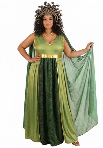 Plus Size Goddess Medusa Costume for Women
