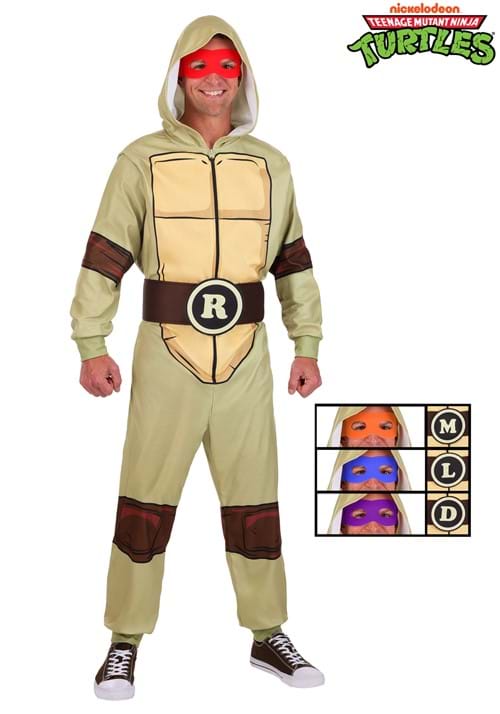 Adult TMNT Hooded Jumpsuit Costume