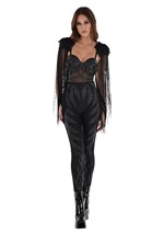 WOMENS DELUXE DARK ANGEL COSTUME Alt 1
