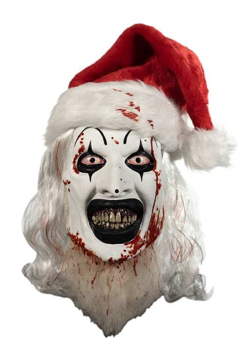 Terrifier 3 Art the Clown Santa Deluxe Latex Mask
