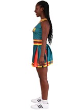 Womens Green Cheerleader Costume Alt 2