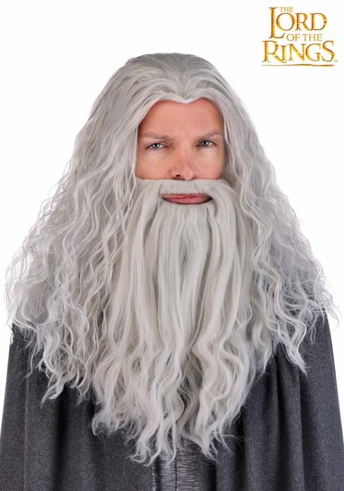 Mens Lord of the Rings Gandalf Costume Wig Beard