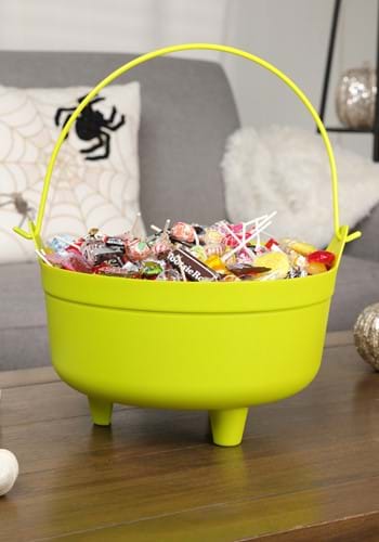 14 Inch Neon Green Cauldron with Handle