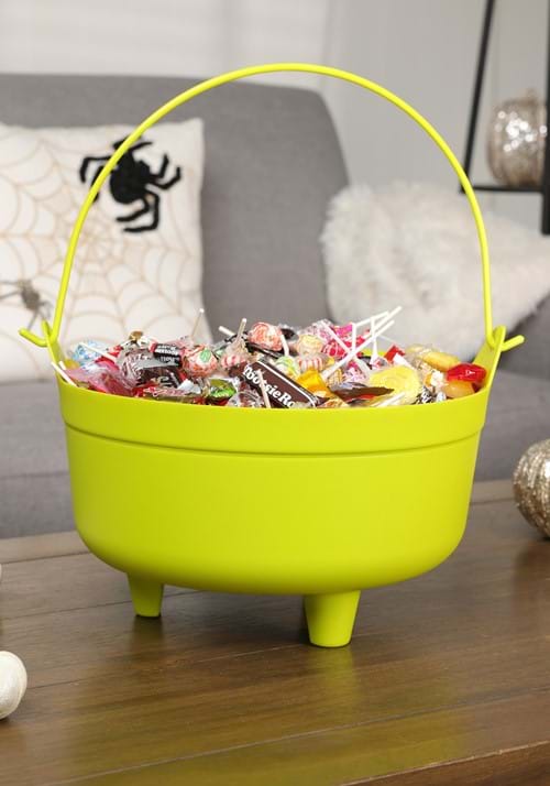 14 Inch Neon Green Cauldron with Handle