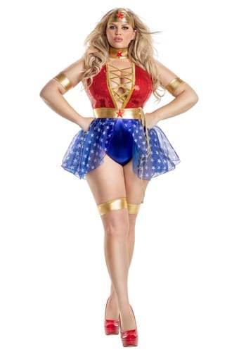 Womens Plus Size Wonderful Lady Costume
