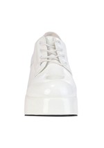 Mens White Disco Pimp Shoes Alt 4