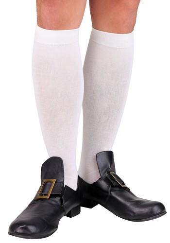 Adult Colonial Costume Knee High Socks 1