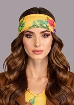 Womens Yellow Hippie Costume Alt 4