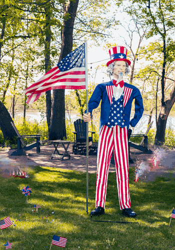 6.5FT Uncle Sam Animatronic Decoration