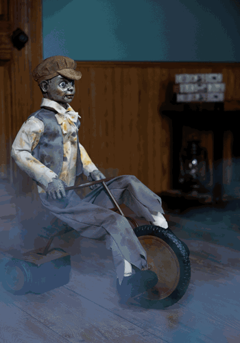 Wheels McGee the Tricycle Doll Animatronic Decoration
