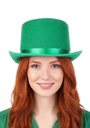 Adult Lucky Green Top Hat Accessory Alt 1