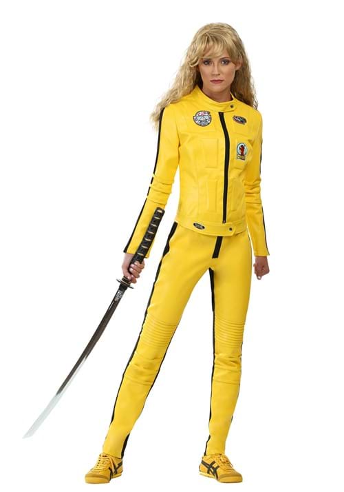 Women's Yellow Leather Ninja Assassin Costume