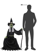 4 ft. Seated Cackling Witch Animated Decoration Alt 6