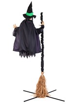 6 ft. Hovering Hortense Animatronic Witch Decoration  Alt 5