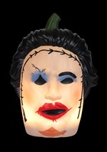 Realistic Pretty Woman Leatherface Pumpkin Decoration Alt 3
